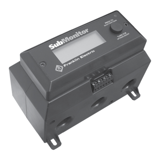Franklin Electric submonitor Installation & Operation Manual