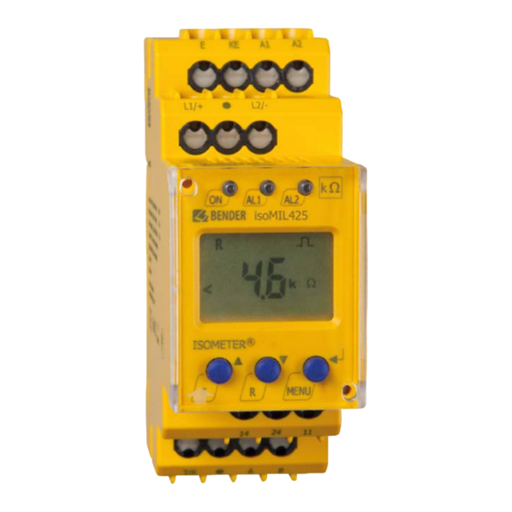 Bender ISOMETER isoMIL425 Manual