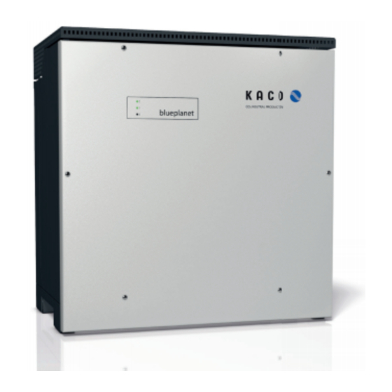Kaco Blueplanet 87.0 TL3 Series Manual