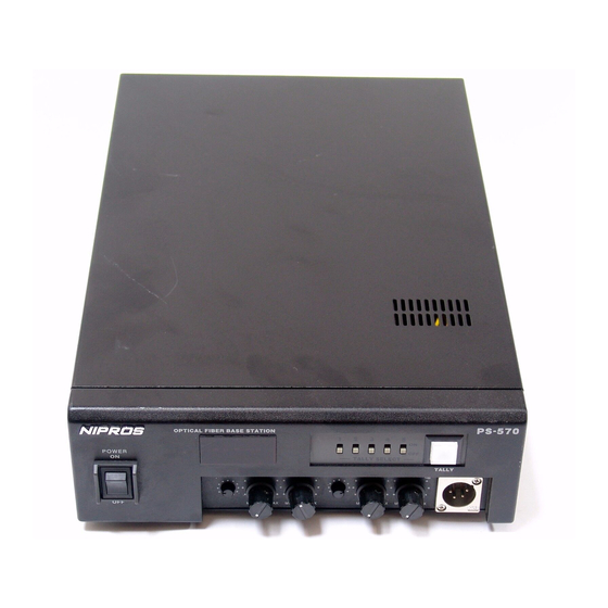 NIPROS PS270 Operating Instructions Manual