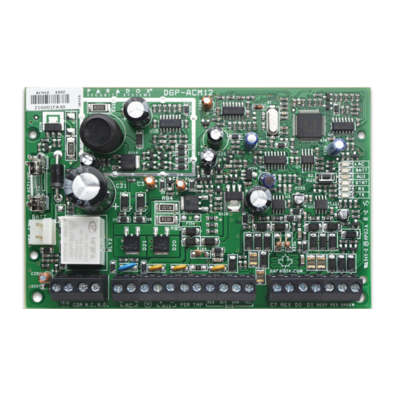 Paradox ACM12 Installation Manual