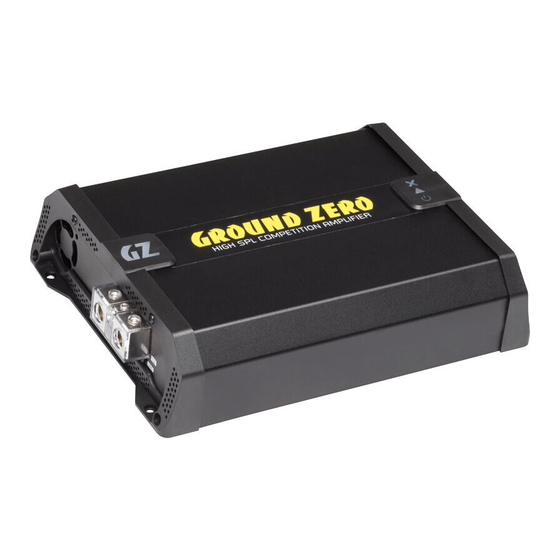 Ground Zero GZCA 5.0K-SPL Owner's Manual