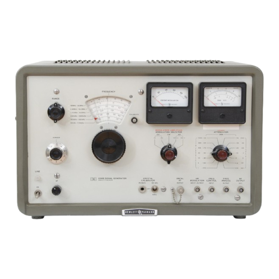 HP 606A Operating And Service Manual