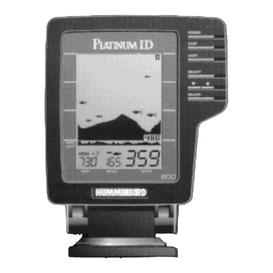 Humminbird Platinum ID 600 Operation Manual