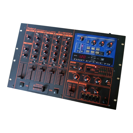 Roland DJ-2000 Owner's Manual