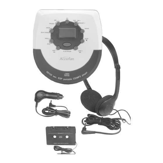 Radio Shack Accurian 42-6052 Quick Manual