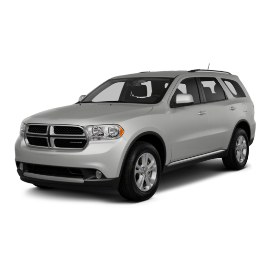 Dodge Durango 2013 Owner's Manual