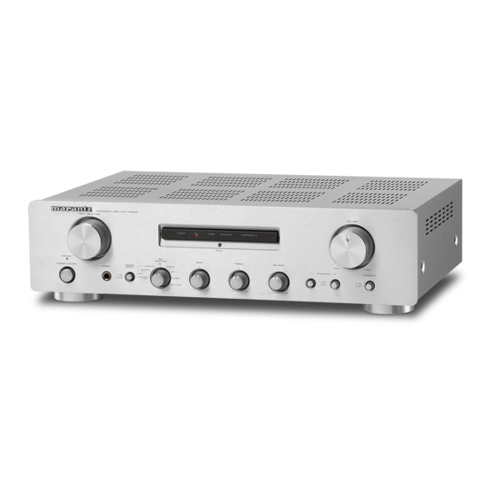Marantz PM6002 User Manual