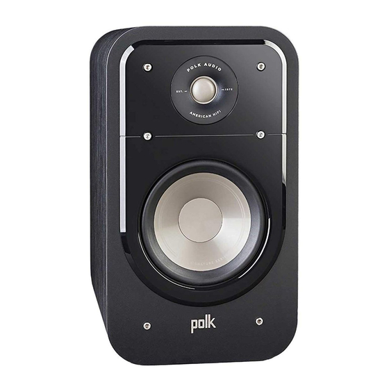 Polk Mono Signature Series Owner's Manual