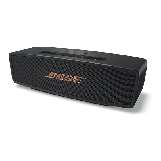 Bose SoundLink Mini Bluetooth Speaker II Manual
