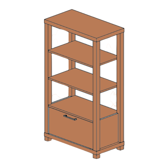 Mountrose CHICAGO 3 SHELF 1 DOOR Assembly Instructions Manual