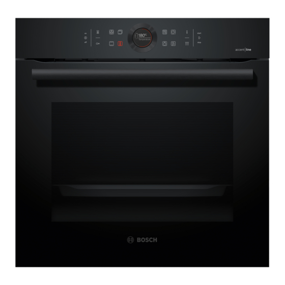 Bosch HBG8755 0 Series User Manual And Installation Instructions