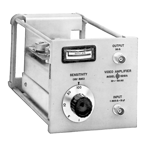 HP 5261A Operating And Service Manual