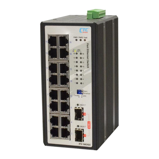 CTC Union IFS-1602GS Quick Installation Manual
