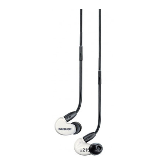 Shure Sound Isolating SE215M-plus Quick Start Manual