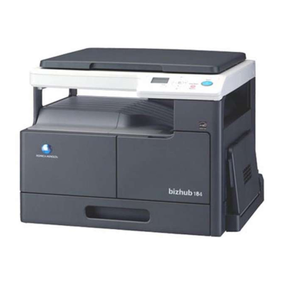 Konica Minolta bizhub 184 Installation Manual