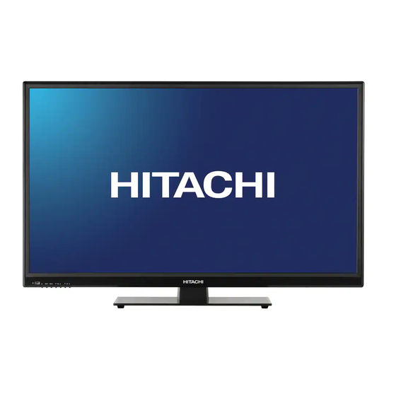 Hitachi LE39E407 Owner's Manual