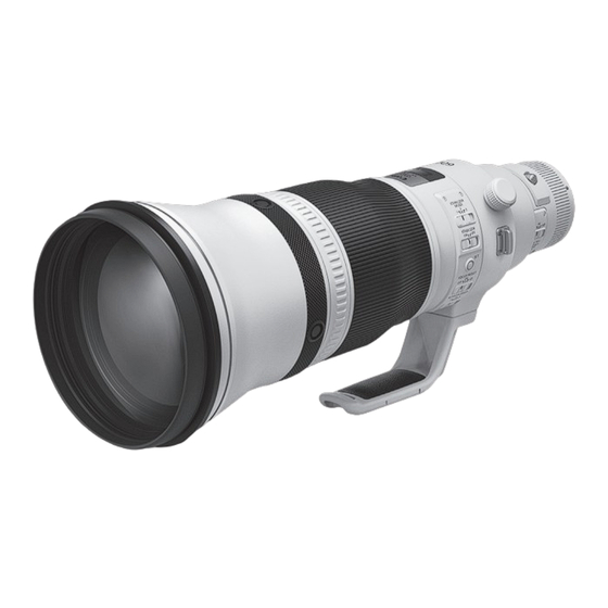 Canon EF600mm f/4L IS III USM Instructions Manual
