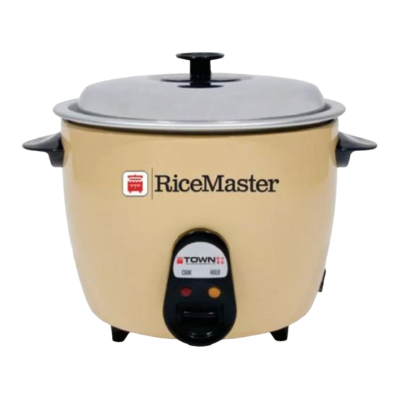 Town Food Service Equipment RiceMaster 56816 Owner's Manual