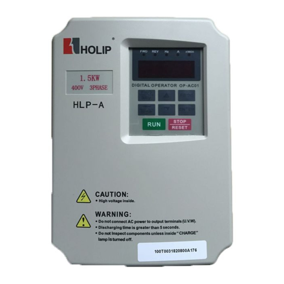 Danfoss Holip HLP-A Series Instructions Manual