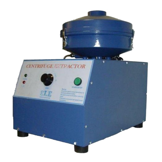 Ele 1500 Operating Instructions Manual