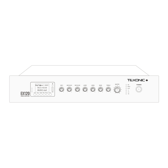 TEXONIC EX120 Installation Manual