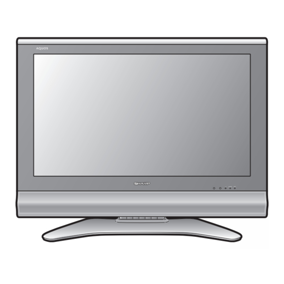 Sharp AQUOS LC-37GD8E Operation Manual