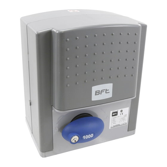 BFT ARES Installation And User Manual