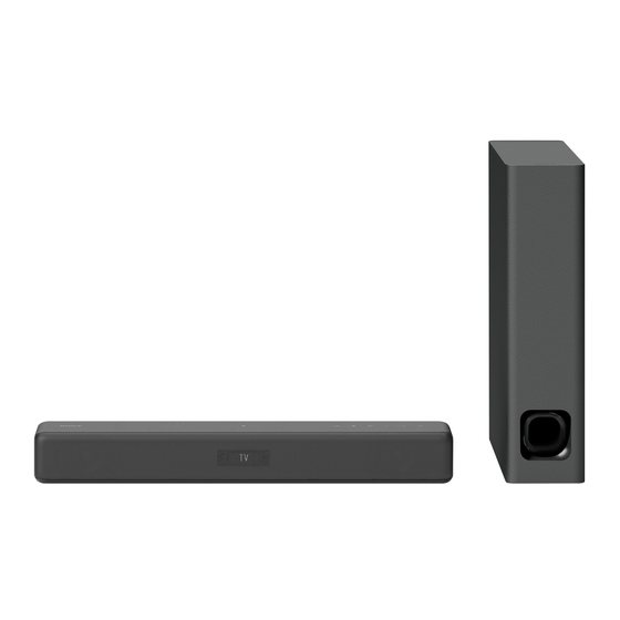 Sony HT-MT500 Compact Soundbar Manuals