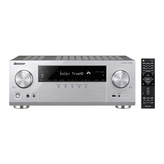 Pioneer VSX-832 Instruction Manual