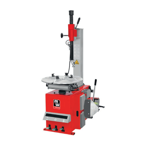 MW TOOLS BT100 Tyre Changer Manuals