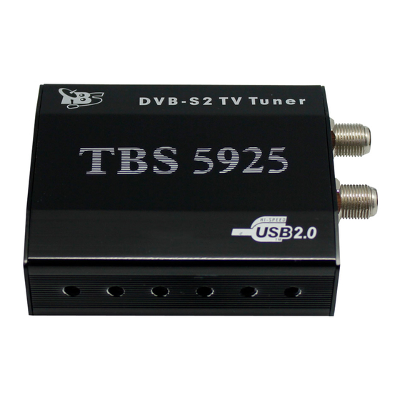 tbs electronics TBS-5925 Eumetcast Linux Setup Manual