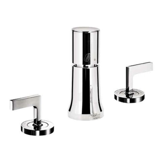 Hans Grohe AXOR Vertical Spray Bidet Fitting Rough 1322 181 Series Installation Instructions / Warranty