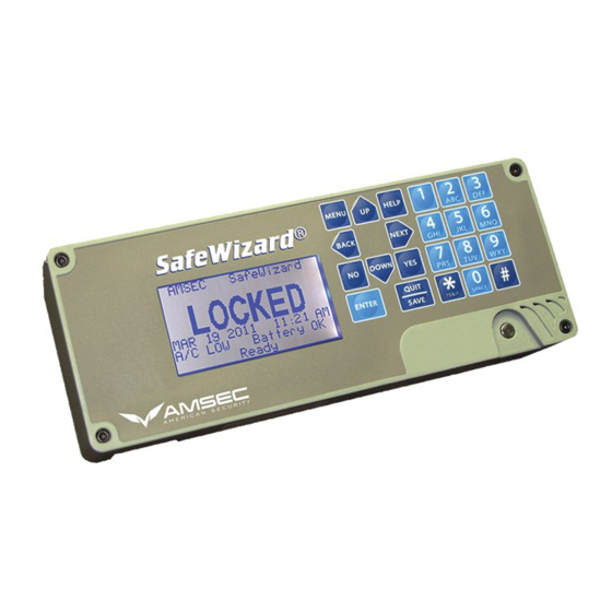 AMSEC SafeWizard Operating Instructions Manual