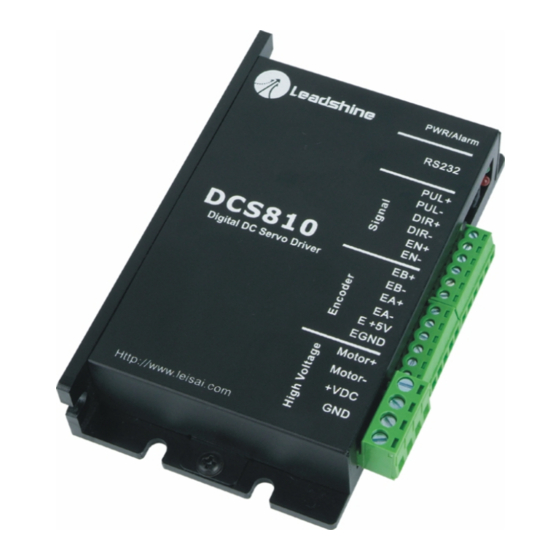 Leadshine Technology DCS810 Manuals