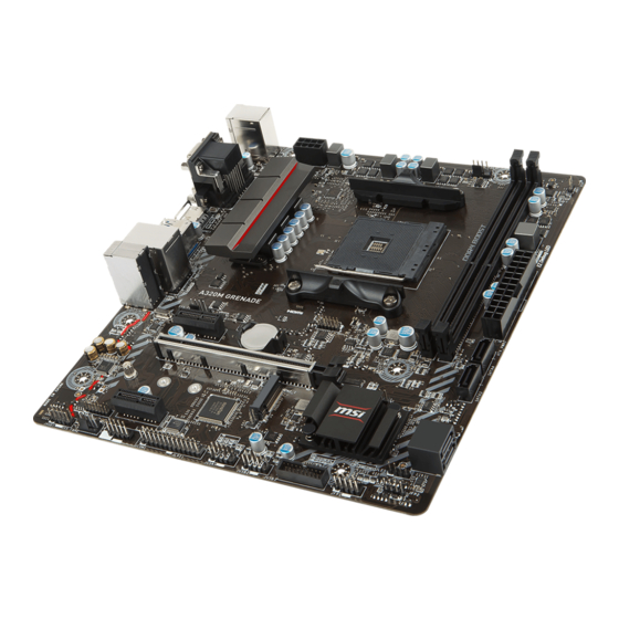 MSI A320M GRENADE User Manual