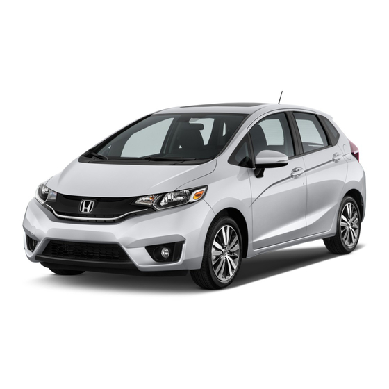 Honda FIT 2017 Owner's Manual