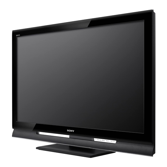 Sony BRAVIA KDL-40S4100 Operating Instructions Manual