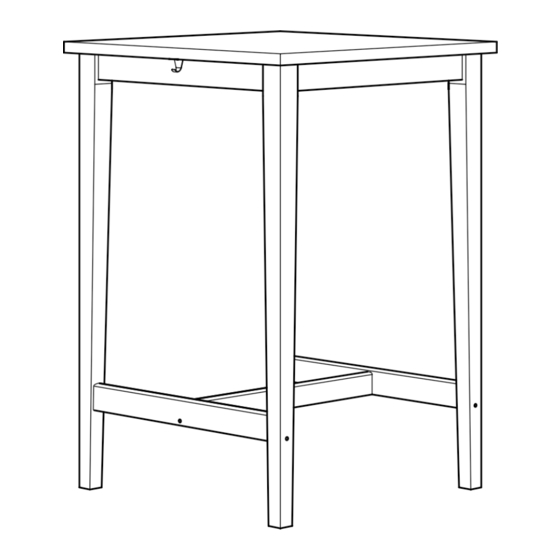 IKEA BJÖRKUDDEN BAR TABLE 28X28