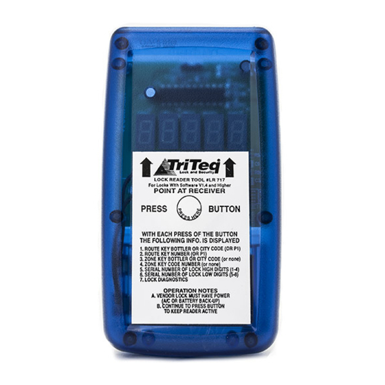 TriTeq Lock Reader Manual
