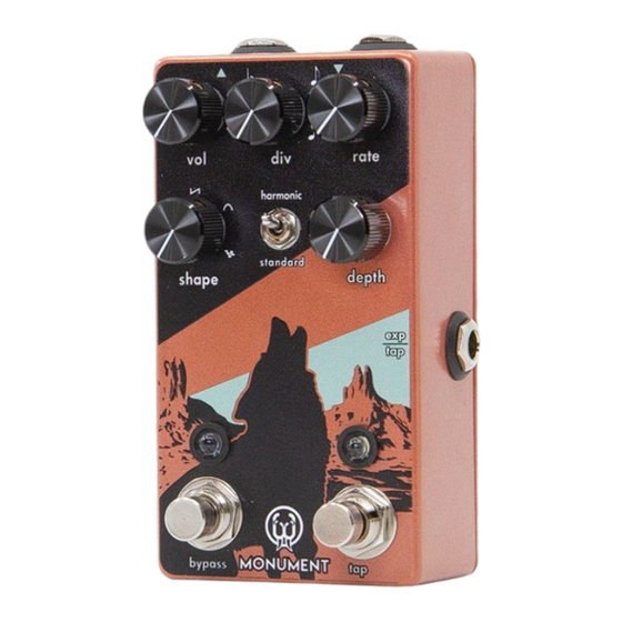 Walrus Audio MONUMENT Quick Start Manual