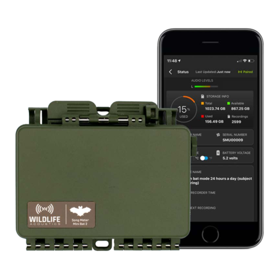WILDLIFE Song Meter Mini Bat 2 User Manual
