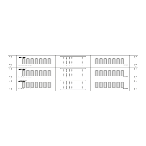 Bose PowerShareX PSX1204D Installation Manual