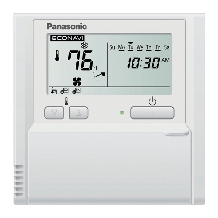 Panasonic CZ-RTC4 Troubleshooting Manual