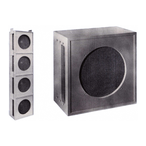 Altec 814A SPEAKER SYSTEM Manual