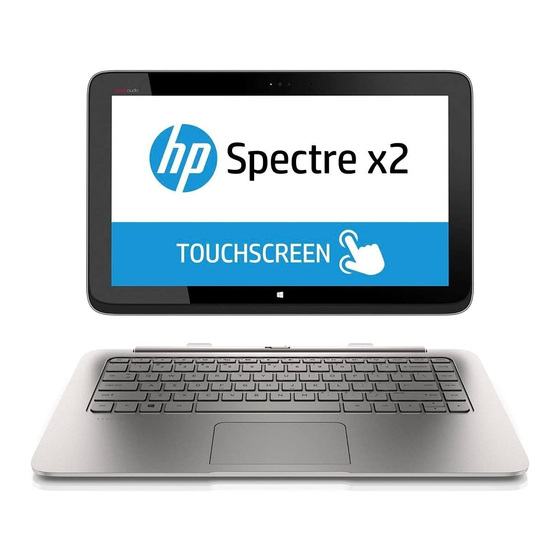 HP Spectre 13 x2 PC Pro Ultrabook Manuals