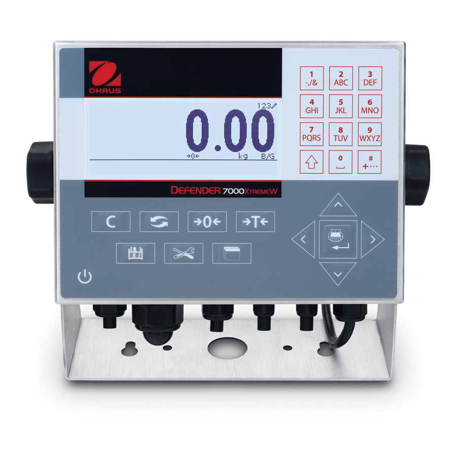 OHAUS 7000 Series Instruction Manual