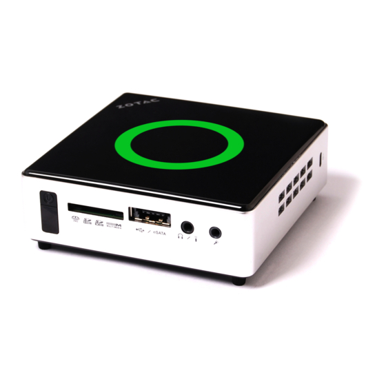 Zotac zbox nano xs User Manual