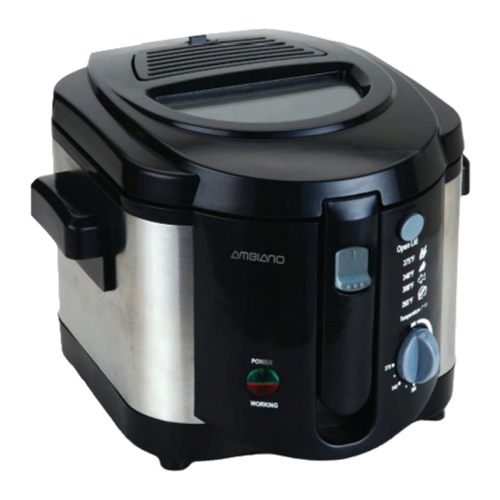 Ambiano FREIDORA CON MANGO FRIO
DE 8 TAZAS User Manual
