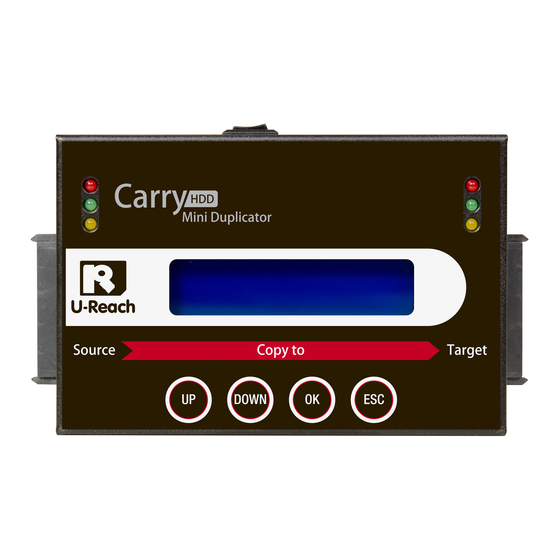 U-Reach Carry HDD PRO118 User Manual